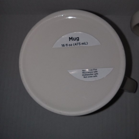 NEW Letter "H" Coffee Mugs Monogram mugs with Gold letter Set of 2 - Picture 4 of 5